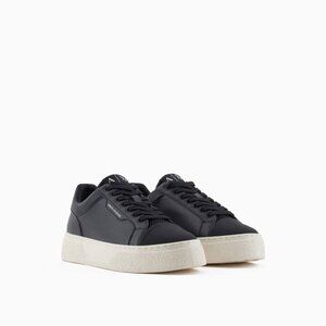 Armani Exchange Hammered Leather Sneakers | Men’s Size 10 US / 43 EU